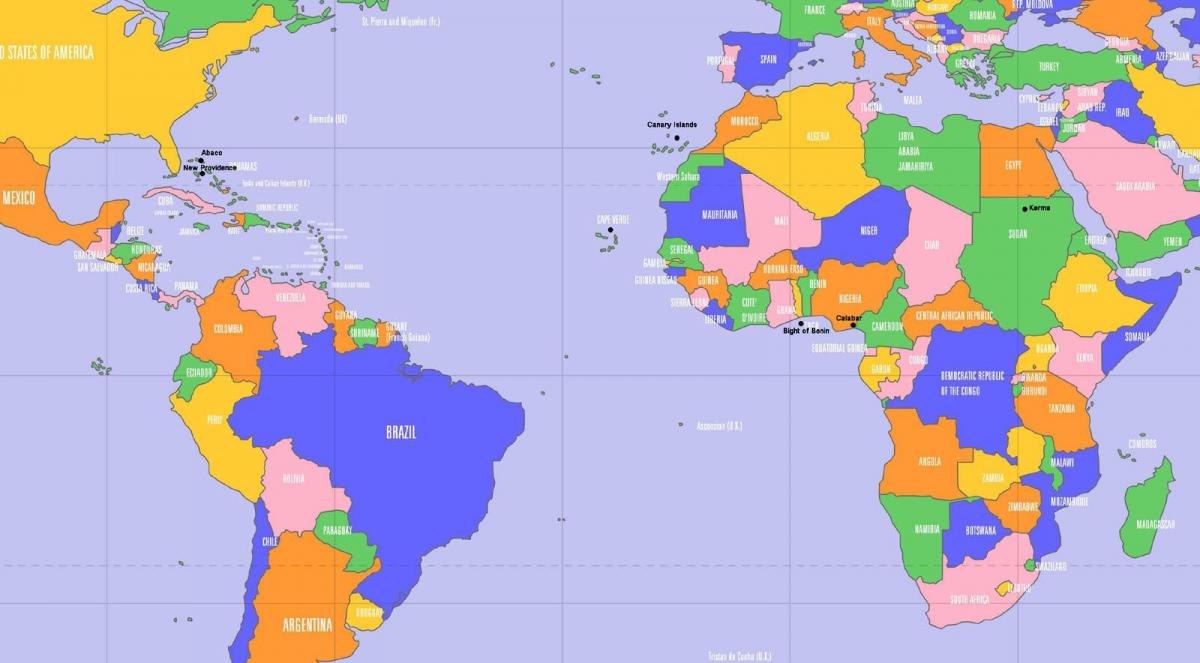 Cape Verde umístění na mapě světa
